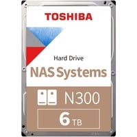 Toshiba N300 6 TB harde schijf SATA 6 Gb/s, Bulk