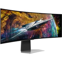 Samsung Odyssey OLED G9 S49CG954SU 49" Curved UltraWide gaming monitor Zilver, HDMI, DisplayPort, USB-A, Wi-Fi, BT, 240 Hz