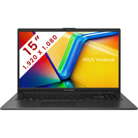 ASUS Vivobook Go 15 (E1504FA-BQ2071W) 15.6"  laptop Zwart | Ryzen 5 7520U | Radeon Graphics | 16 GB | 512 GB SSD