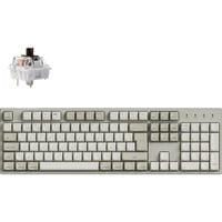 Keychron C2 Pro 8K-H3Z, toetsenbord Beige, BE Lay-out, Keychron Super Brown, RGB leds, Hot-swappable