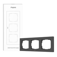 Aqara Switch Frame H2 EU 3-gang afdekking Grijs