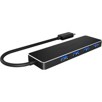 ICY BOX IB-HUB1410-C3 usb-hub Zwart, 4x USB-A 3.2 (5 Gbit/s)