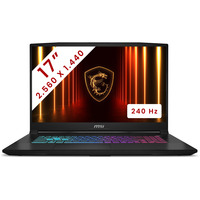 MSI Katana 17 HX (B14WGK-024BE) 17.3" gaming laptop Zwart | Core i7 14650HX | RTX 5070 | 16 GB | 1 TB SSD | 240 Hz