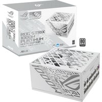 ASUS ROG Strix Platinum White Edition (ROG Equalizer) modulaire 1000 watt voeding  Wit, 1x 12V-2x6, 4x PCIe