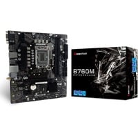 Biostar B760MX2-E socket 1700 moederbord Zwart, RAID, Gb-LAN, Sound, µATX