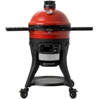 Kamado Joe Konnected Joe digitale houtskoolgrill en -roker barbecue Rood/zwart, Ø 46cm, Wi-Fi, App