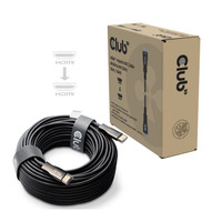 Club 3D HDMI Hybrid AOC kabel 8K60Hz/4K120Hz 50m Zwart