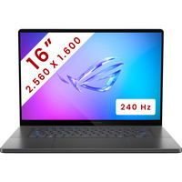 ASUS ROG Zephyrus G16 (GU605CP-QR007W) 16" gaming laptop Grijs | Core Ultra 9 285H | RTX 5070 | 32 GB | 1 TB SSD | 240 Hz