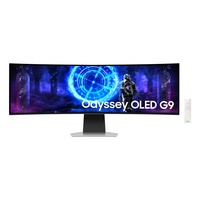 SAMSUNG Odyssey OLED G9 G95SD Smart Gaming Monitor 49" Curved UltraWide Zilver, 240 Hz, DisplayPort, HDMI, Micro HDMI, USB-C, Audio, Alexa, WLAN