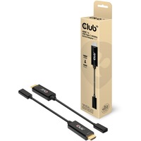 Club 3D HDMI naar USB-C adapter Zwart