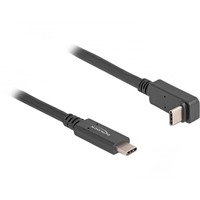DeLOCK USB-C 3.2 Gen 1 naar USB-C 90° kabel Zwart, 2 meter 