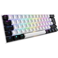 Sharkoon SKILLER SGK50 S4 RGB mechanisch gaming toetsenbord Wit, BE lay-out (AZERTY), Kailh Blue, 60%, Hot-swappable