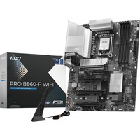 MSI PRO B860-P WIFI socket 1851 moederbord Zwart/zilver, RAID, 5Gb-LAN, Wi-Fi 7, BT, Sound, ATX