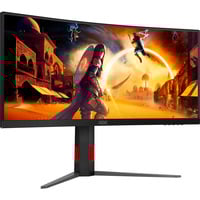 AOC 34" Curved UltraWide gaming monitor Zwart (mat)