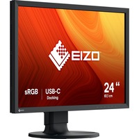 EIZO CS2400R ColorEdge 24" monitor Zwart, HDMI, DisplayPort, 4x USB-A, USB-C