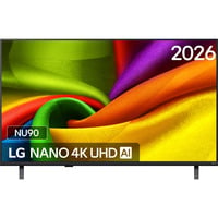LG NANO 4K UHD AI NU90 (43NU900B6LA) 43" Ultra HD Led-tv Zwart, 3x HDMI, USB, Bluetooth, LAN, WLAN, CI+, HDR10