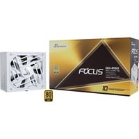 Seasonic FOCUS-GX-850, 850W voeding  Wit, 1x 12VHPWR, 3x PCIe, kabelmanagement