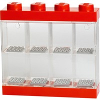 Room Copenhagen LEGO Minifiguren Displaydoos 8 opbergdoos Rood/transparant