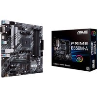 ASUS PRIME B550M-A/CSM socket AM4 moederbord Zwart/zilver, RAID, Gb-LAN, Sound, µATX