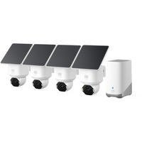 Eufy SoloCam E42 beveiligingscamera Wit, 4-Cam with HomeBase S380