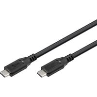 goobay USB4 Gen 2x2 kabel Zwart, 0,5 meter