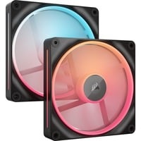 Corsair iCUE LINK LX140-R RGB Reverse Starterskit case fans Zwart, 2 stuks, 140 x 140 x 25 mm, PWM