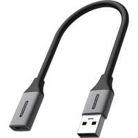 Sitecom USB-A naar USB-C adapter met kabel Grijs/zwart, 0,15 meter
