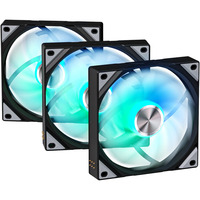 TRYX ROTA SL ARGB REVERSE case fans Zwart, 3 stuks, 120 x 120 x 25 mm, PWM