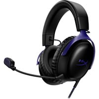 HyperX Cloud III over-ear gaming headset Zwart/blauw, Pc, PS5, PS4, Xbox Series X|S, Xbox One, Nintendo Switch