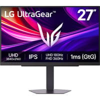 LG UltraGear 27G850A-B 27" 4K Ultra HD gaming monitor Zwart, 1x DisplayPort, 2x HDMI, 240 Hz / 480 Hz