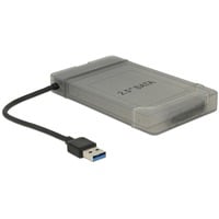 DeLOCK USB-A 3.2 Gen 1 naar 22-pin SATA (female) converter Zwart