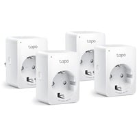 TP-Link Tapo P110 (4-pack) Mini smart wifi-stopcontact schakel stekkerdoos Wit, 4 stuks