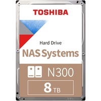 Toshiba N300 8 TB harde schijf SATA/600, 24/7, Retail