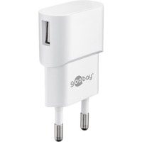 goobay 5W USB-A oplader Wit, 1x USB-A