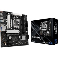 ASRock B860M-X socket 1851 moederbord Zwart/zilver, RAID, 2.5 Gb-LAN, Sound, µATX