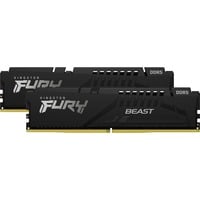 Kingston FURY 32 GB DDR5-5600 (2x 16 GB) Kit werkgeheugen Zwart, KF556C40BBK2-32, Beast, XMP
