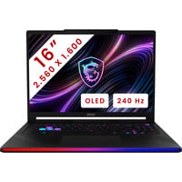 MSI Raider 16 Max HX (B2WI-035BE) 16"  gaming laptop Zwart | Core Ultra 9 290HX Plus | RTX 5080 | 32 GB | 2 TB SSD | 240 Hz