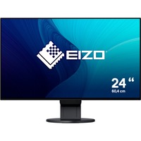 EIZO FlexScan EV2451-BK 23.8" monitor Zwart, HDMI, DisplayPort, VGA, DVI-D, 2x USB-A 3.2 (5 Gbit/s), USB-B 3.0