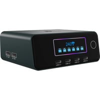 ICY BOX 240W GaN oplaadstation Zwart