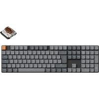 Keychron K5 Max-H3Z RGB mechanisch toetsenbord Grijs, BE lay-out (AZERTY), Gateron Low Profile 2.0 Mechanical Brown, 100%, Double-shot PBT, Hot-swappable, Bluetooth, 2.4GHz