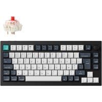 Keychron Q1 Max-M1Z QMK, toetsenbord Zwart, BE Lay-out, Gateron Jupiter Red, RGB leds, 75%, Hot-swappable, Bluetooth, 2.4GHz