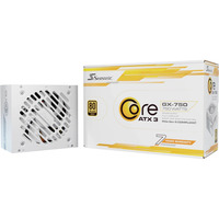 Seasonic Core GX-750-V2-WHITE, 850 Watt voeding Wit, 1x 12-Pin High Power GPU, 2x PCIe, Kabalmanagement