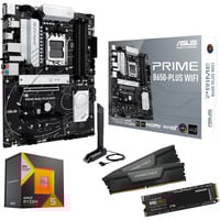 ALTERNATE Upgrade Kit PRIME B650-PLUS WIFI + Ryzen 5 7500X3D + 32 GB + 2 TB SSD Zwart/zilver, Moederbord, CPU, Geheugen, SSD