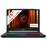 MSI MSI Katana 15 HX (B14WFK-045BE) 15.6" gaming laptop Zwart | Core i9 14900HX | RTX 5060 | 16 GB | 1 TB SSD | 144 Hz