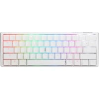 Ducky One 3 Mini RGB mechanisch gaming toetsenbord Wit, BE lay-out (AZERTY), Cherry MX RGB Speed Silver, 60%