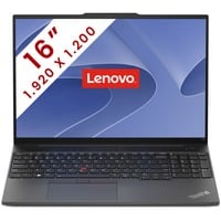 Lenovo ThinkPad E16 Gen 1 (21JN00ALMB) 16"  laptop Zwart | Core i5-1335U | Iris Xe Graphics | 16 GB | 512 GB SSD