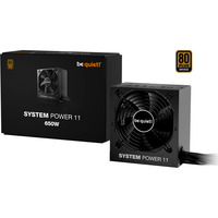 be quiet! System Power 11 650 watt voeding  Zwart, 1x 12VHPWR, 2x PCIe