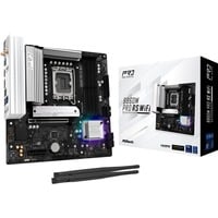 ASRock B860M Pro RS WiFi socket 1851 moederbord Zwart/zilver, RAID, 2.5 Gb-LAN, WLAN, BT, Sound, µATX