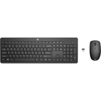 HP 235 draadloze muis en toetsenbordcombo, desktopset Zwart, BE Lay-out, Plunger, 1600 dpi