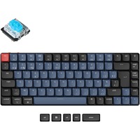 Keychron K3 Pro-H2, toetsenbord Zwart, BE Lay-out, Gateron Low Profile Mechanical Blue, RGB-leds, 75%, Double-shot ABS, Hot-swappable, Bluetooth
